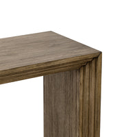 Modern Style Console Table Made Of Paulownia Solid Wood Veneer,Suitable For Foyer, Living Room, Or Entryway. Natural Mdf