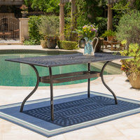 Austin 68" Rectangle Table Copper Aluminium