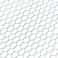 Large Size Galvanized Hexagonal Floral Green Chicken Wire, Outdoor Anti Rust Chicken Wire Poultry Netting For Garden, Large Chicken Coop Wire Fencing 60M Green Metal