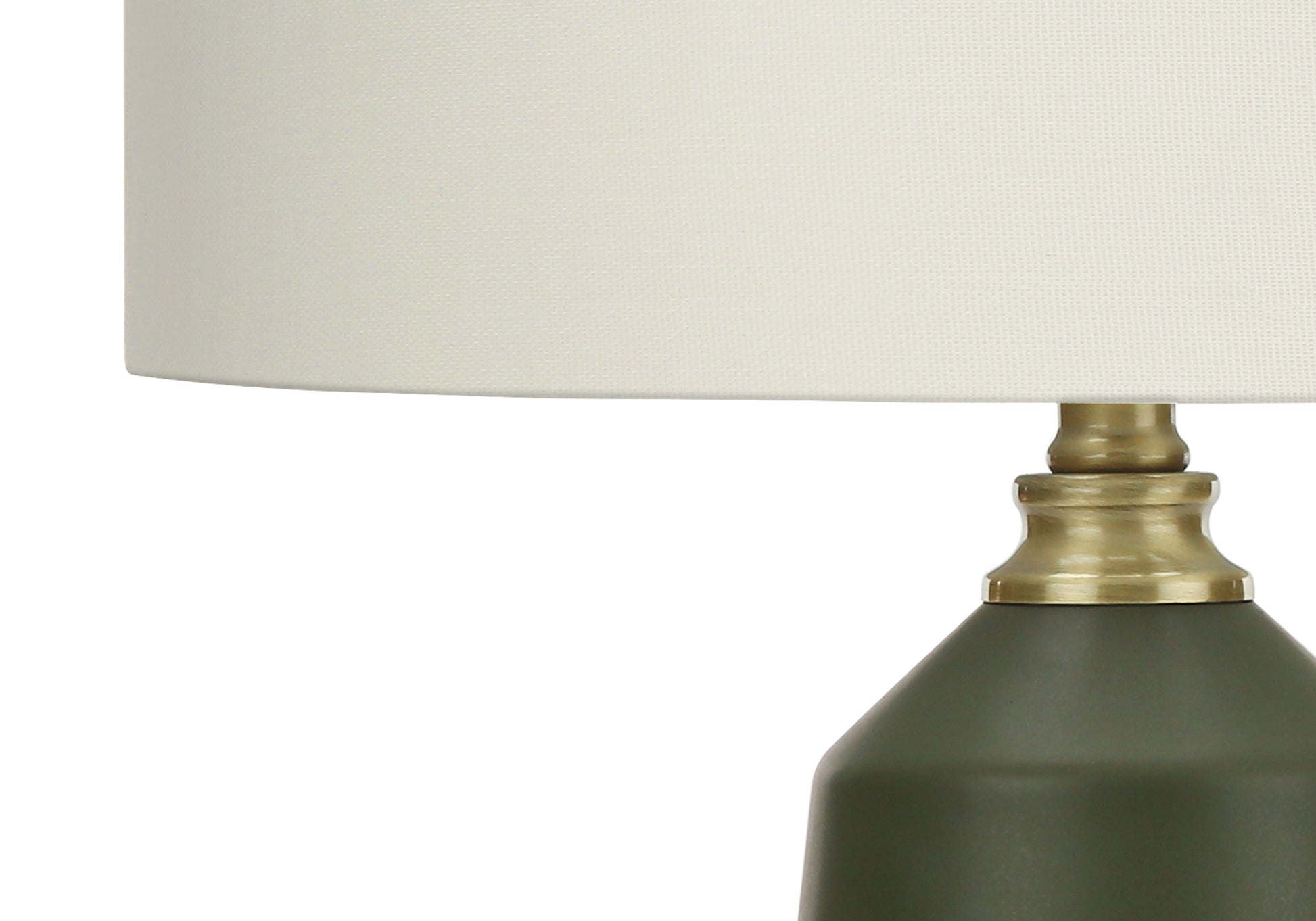 Lighting, 26"H, Table Lamp, Green Ceramic, Ivory Cream Shade, Contemporary Green Ceramic