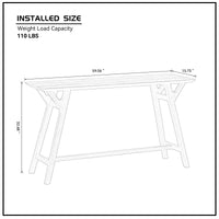 59.06 Inch Entryway Table For Living Room,Narrow Console Table With Solid Wood Legs, Modern Design Mdf Skinny Sofa Table Entrance Table For Hallway, Entrance,Apartment,Walnut Walnut Solid Wood Mdf