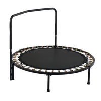 Xtp002 Assembled Children'S Trampoline Happy Expression Outdoor And Indoor For Kids Age 3 7 Blue Steel