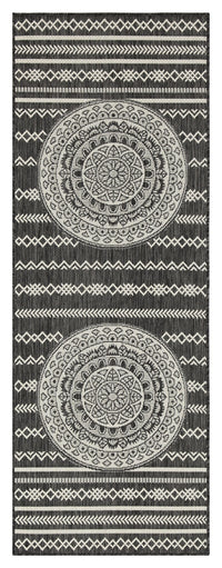 Sunshine Gc Har2017 Anthracite 7 Ft. 10 In. X 10 Ft. 3 In. Indoor Outdoor Area Rug Anthracite Polyester Polypropylene