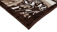 Jersey Area Rugs, Carpets For Livingroom, 7X10 Area Rugs ,1843 Brown Rectangle 8&10 Brown Contemporary Abstract Polypropylene