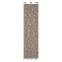 Naar Guros Collection 2X8 Natural Traditional Indoor Outdoor Area Rug Natural Polypropylene