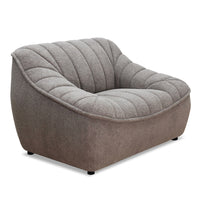 Pearl Fabric Chair Taupe Memory Foam Fabric