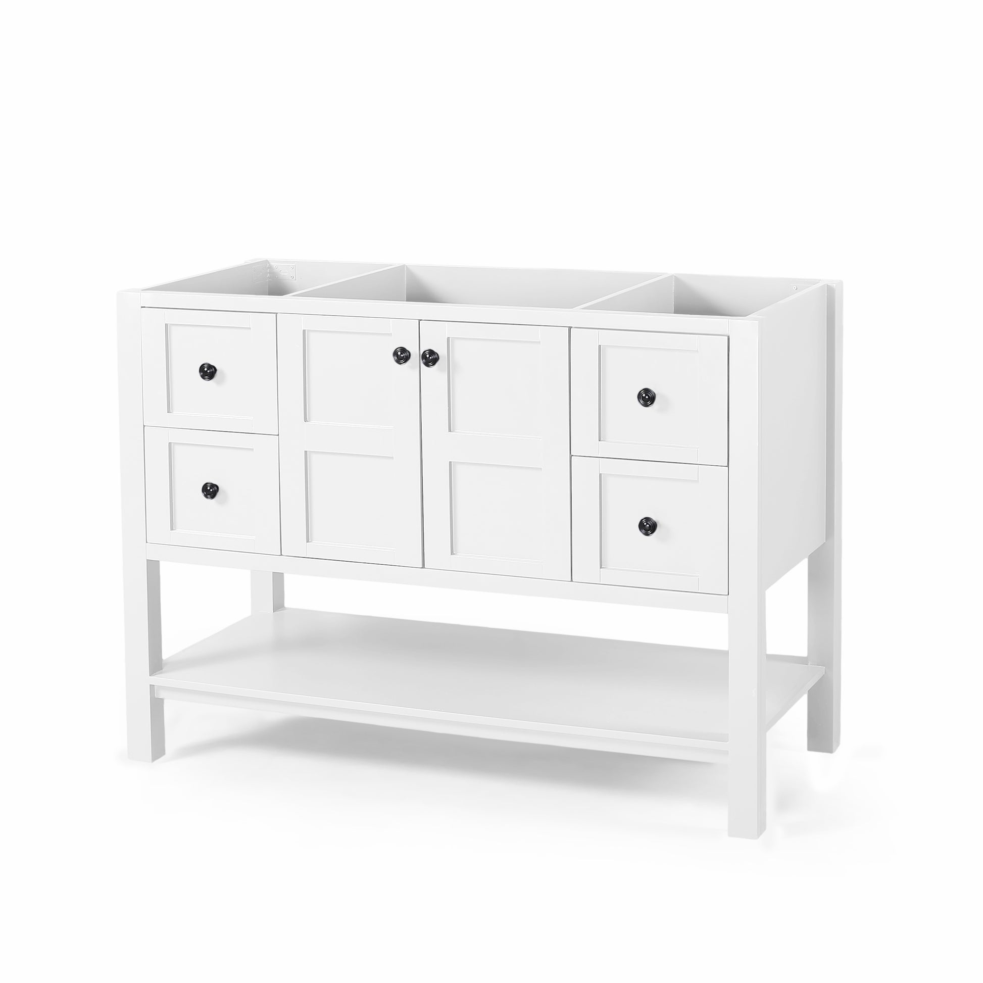 48'' Cabinet White Acacia Wood