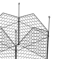 Outsunny Garden Chicken Wire Cloche, 12" X 14" Plant Protectors From Animals, 4 Pack Metal Crop Cages To Keep Animals Out, Black Black Steel
