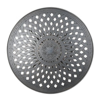 Cast Aluminium 35'' Round Bar Table Copper Aluminium