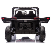 24V Two Seater Kids Ride On Utv W Parents Remote Control,Four Wheel Suspension,Slow Start,Large Wheel Design,Anti Collision Bar,Storage Space,Music,Usb,Bluetooth,Volume Control,Led Lights For Kids 3 . Pink 100 149 Lbs Polypropylene