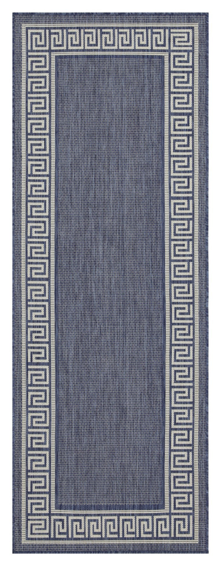 Sunshine Gc Har2001 Blue 2 Ft. 7 In. X 7 Ft. 3 In. Indoor Outdoor Area Rug Blue Polyester Polypropylene