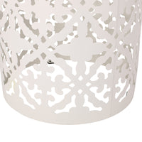 Castana Side Table White Mesh