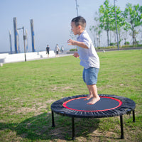 40 Inch Mini Exercise Trampoline For Adults Or Kids Indoor Fitness Rebounder Trampoline With Safety Pad Max Black Steel