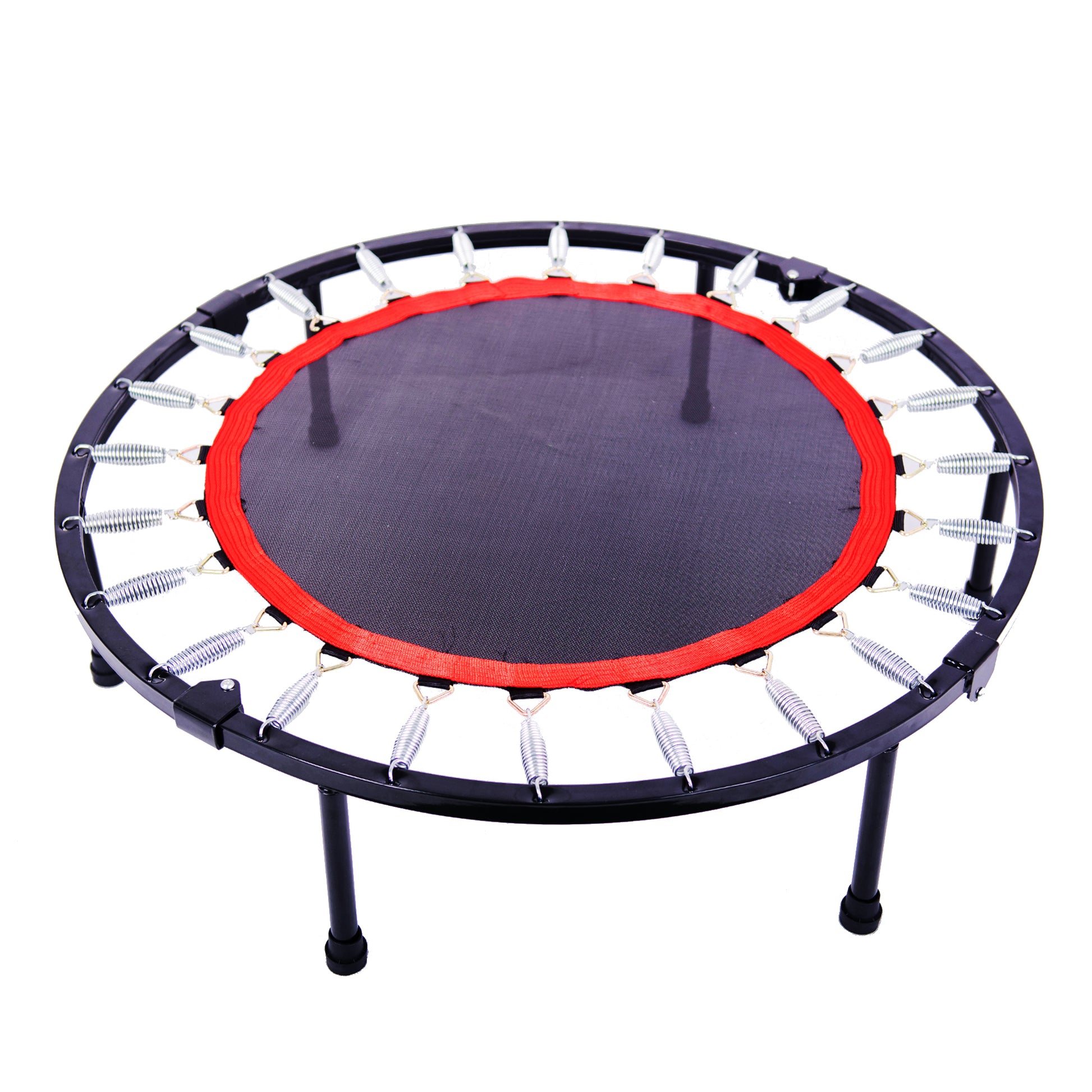 40 Inch Mini Exercise Trampoline For Adults Or Kids Indoor Fitness Rebounder Trampoline With Safety Pad Max Black Steel