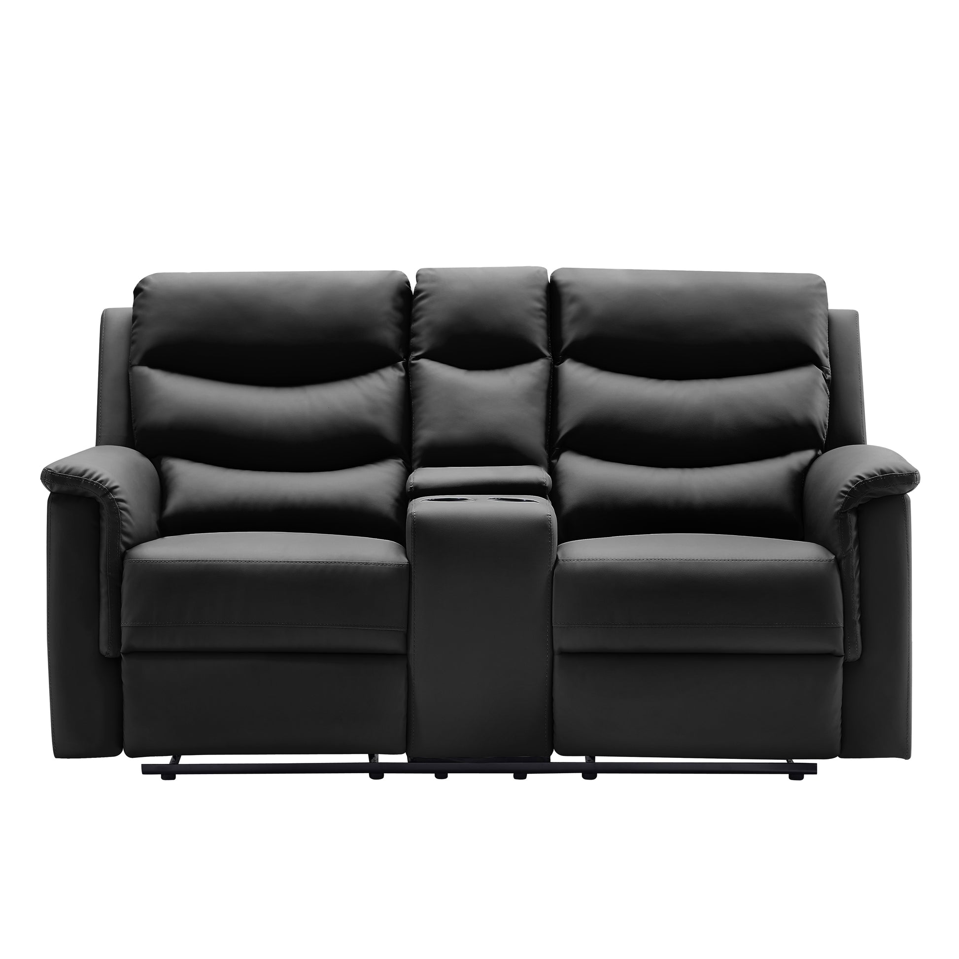 2 Seater Motion Sofa Black Pu W22343699 K2553P167004 Black Pu