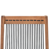 Folding Roping Wood Chair Natural Solid Wood