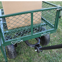 Wagon Cart Garden Cart Trucks Make It Easier To Transport Firewood Green Green Metal