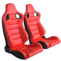 Racing Seat Red Vinyl