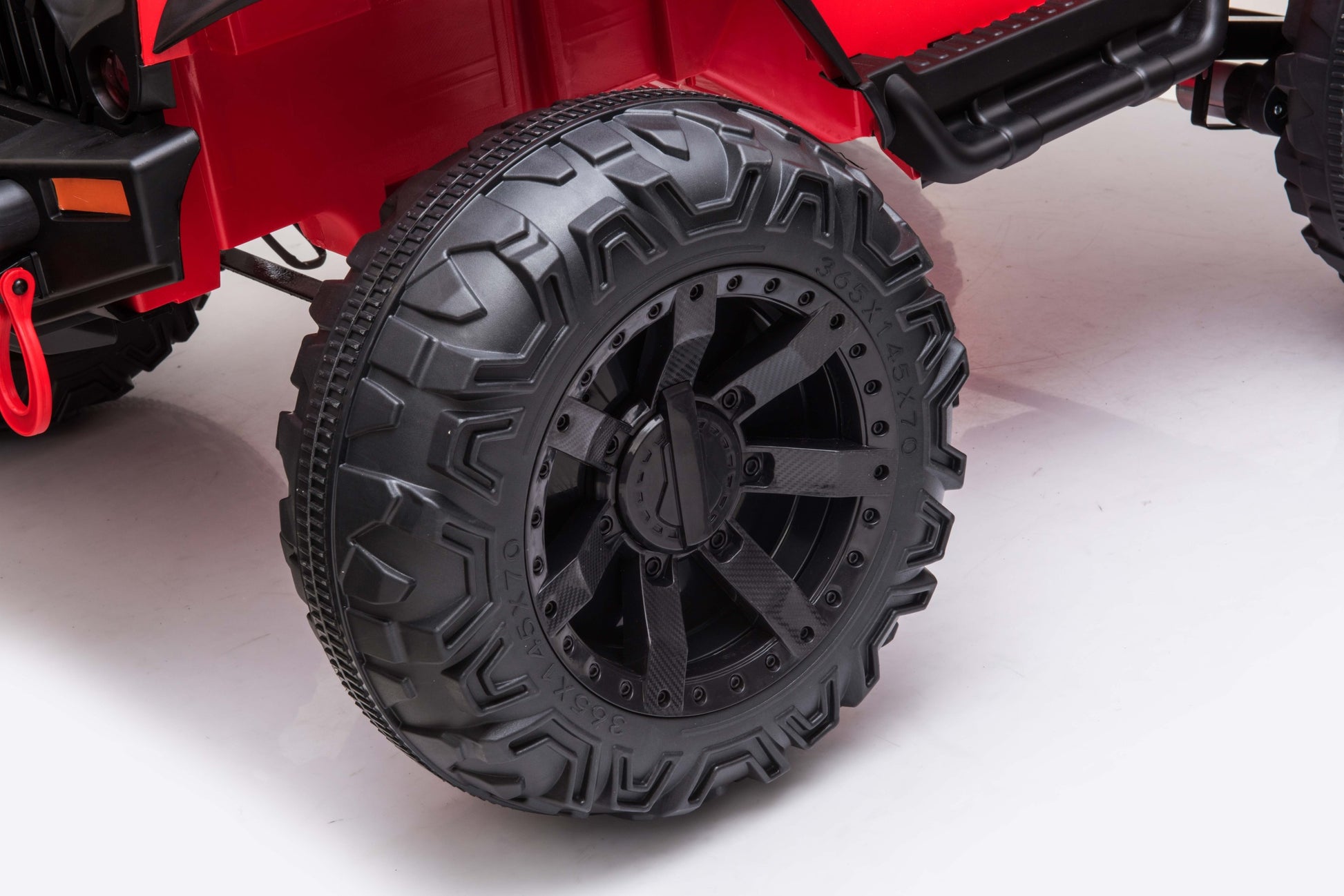 Jeep Double Drive Children Ride On Car With 40W*2 12V7Ah*1 Battery,Parent Remote Controlfoot Pedal Black Plastic