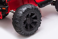 Jeep Double Drive Children Ride On Car With 40W*2 12V7Ah*1 Battery,Parent Remote Controlfoot Pedal Black Plastic