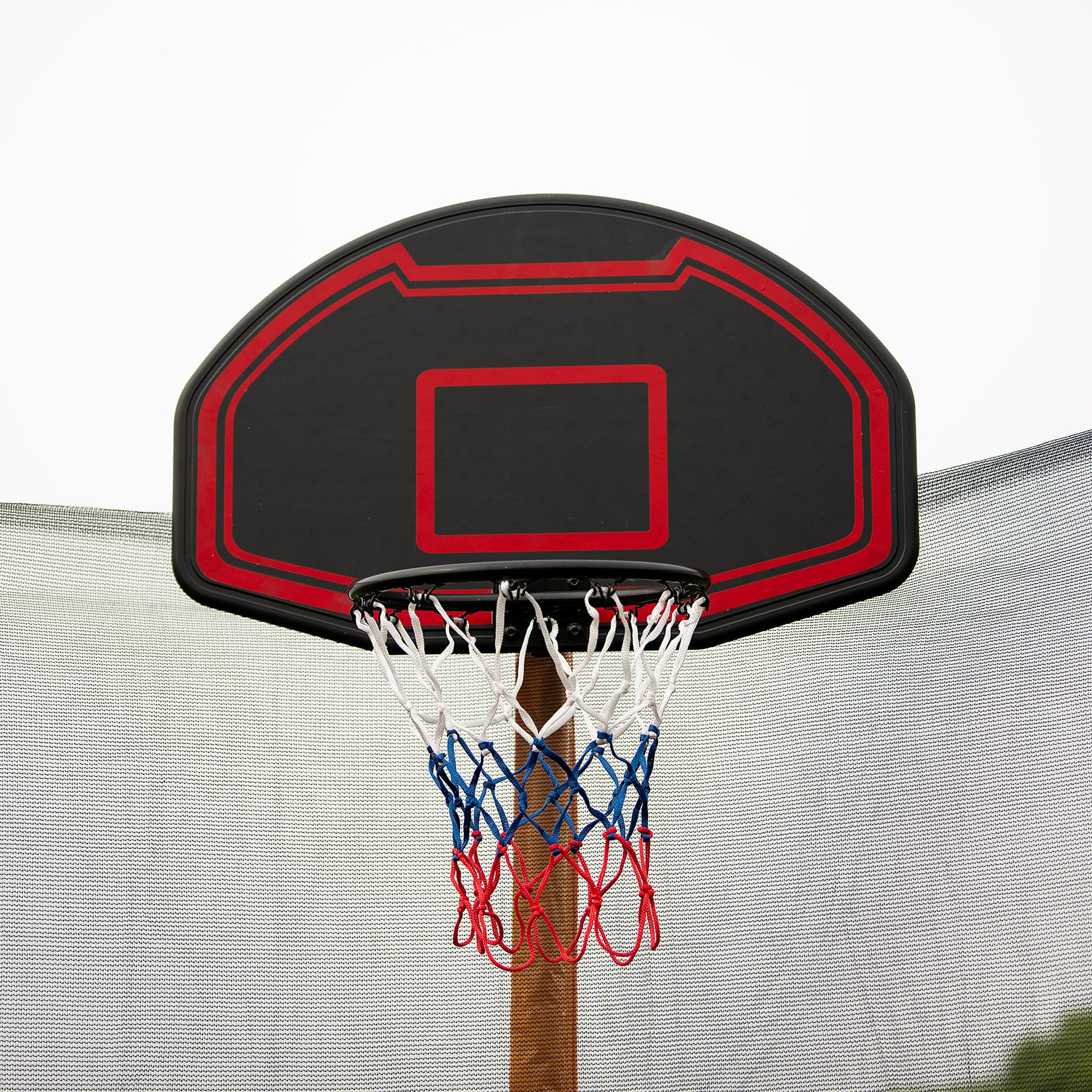 10Ft Trampoline With Basketball Hoop Inflator And Ladder Inner Safety Enclosure Green Green Metal