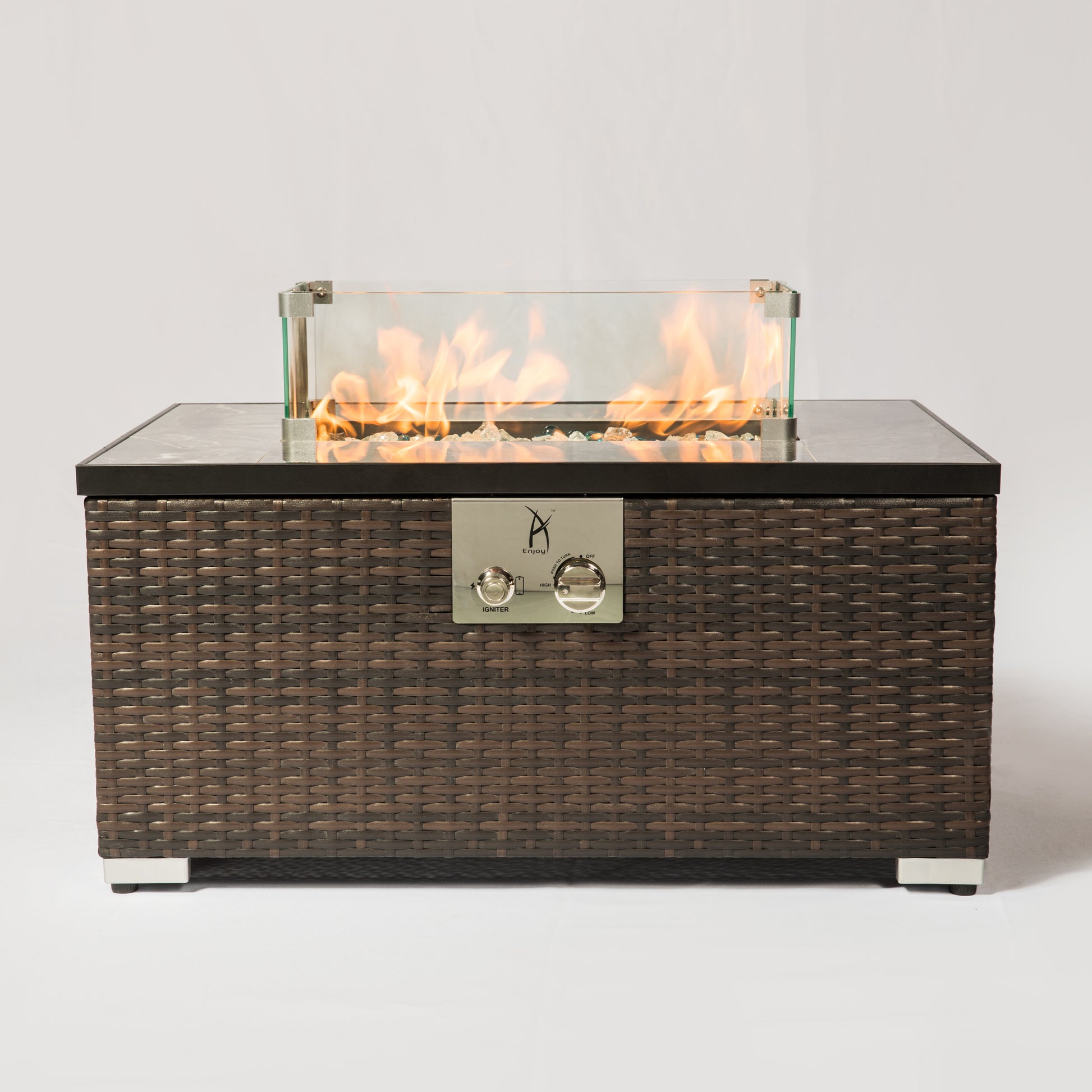Rectangular Glass Wind Guard For Fire Pit W85335465 Transparent Glass