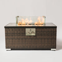 Rectangular Glass Wind Guard For Fire Pit W85335465 Transparent Glass