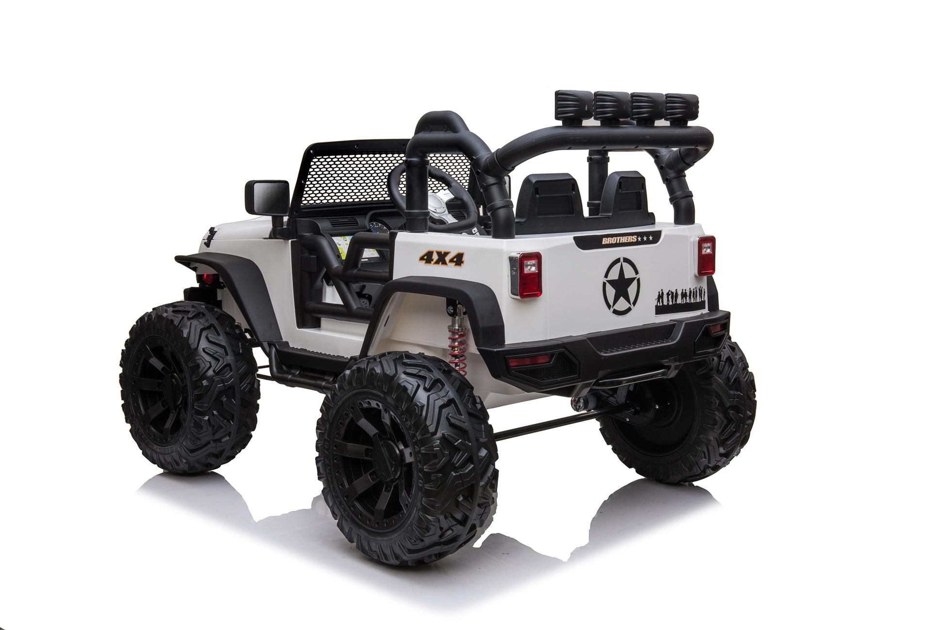 Jeep White White Plastic