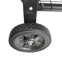 Mobile Metal Raised Garden Bed Cart With Legs, Elevated Tall Planter Box With Wheels For Outdoor Indoors House Patio Backyard Vegetables Tomato Diy Herb Grow Black Black Metal