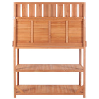 65" Large Wooden Farmhouse Rustic Outdoor Potting Bench Table, Patio Workstation, Garden Potting Bench With 4 Storage Shelves And Side Hook,Natural Natural Garden & Outdoor Casual Wood Solid Wood