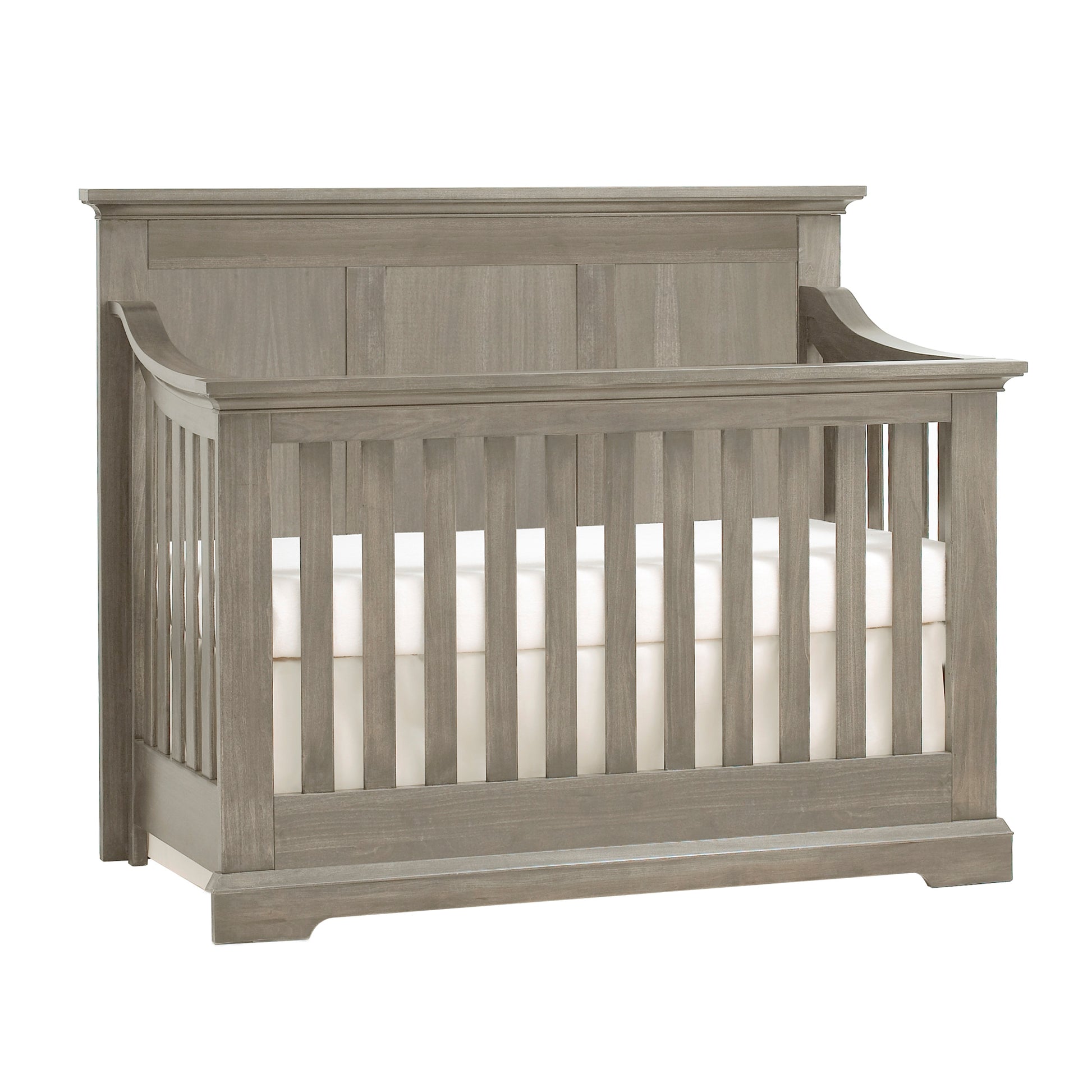 Jackson 4 In 1 Convertible Crib Ash Gray Gray Solid Wood