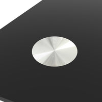 5 Pieces Dining Table Set For 4,Kitchen Room Tempered Glass Dining Table ,4 Faux Leather Chairs ,Black Black Leather