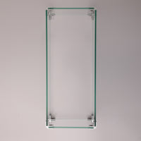 Rectangular Glass Wind Guard For Fire Pit W85335465 Transparent Glass