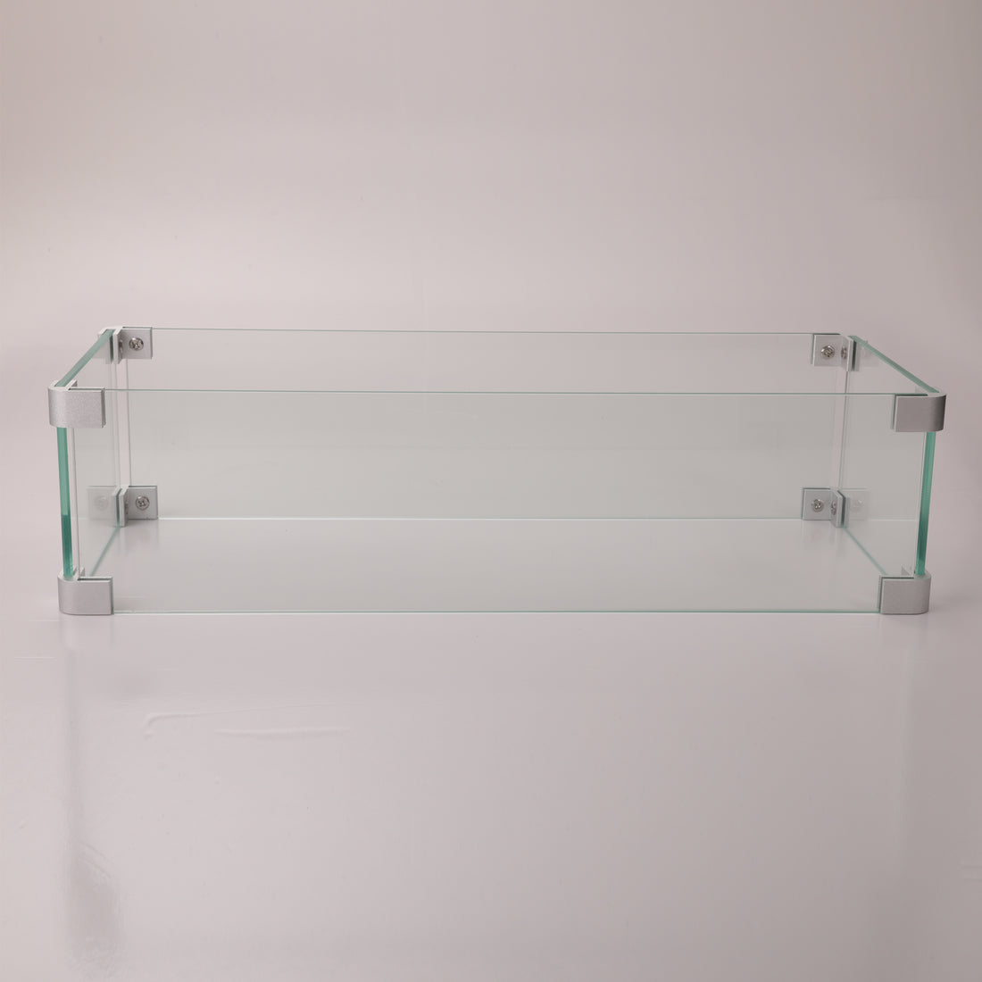 Rectangular Glass Wind Guard For Fire Pit W85335465 Transparent Glass