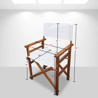 Folding Chair Wooden Director Chair Canvas Folding Chair Folding Chair 2Pcs Setpopulus Canvas Colorwhite Natural Solid Wood