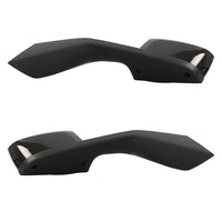 Black Hood Mirror Fits 2004 17 Volvo Vnl Driver & Passenger Side With Nuts&Mounting Black Abs