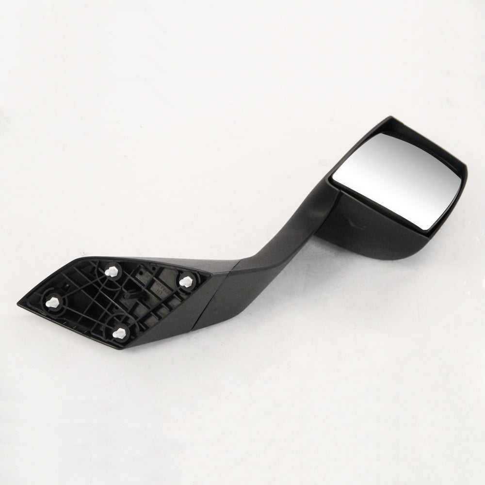 Black Hood Mirror Fits 2004 17 Volvo Vnl Driver & Passenger Side With Nuts&Mounting Black Abs