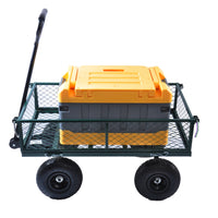 Wagon Cart Garden Cart Trucks Make It Easier To Transport Firewood Green Green Metal