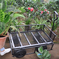 Wagon Cart Garden Cart Trucks Make It Easier To Transport Firewood Tc1840Bkg Black Metal