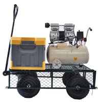 Wagon Cart Garden Cart Trucks Make It Easier To Transport Firewood Green Green Metal
