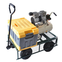 Wagon Cart Garden Cart Trucks Make It Easier To Transport Firewood Green Green Metal