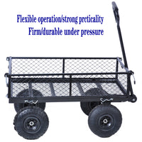 Wagon Cart Garden Cart Trucks Make It Easier To Transport Firewood Tc1840Bkg Black Metal