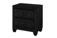 Hazel Queen 5 Pc Vanity Bedroom Set Made With Wood In Black Color Black Bedroom Modern Upholstered Wood