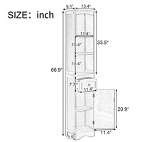 Tall Bathroom Cabinet, Freestanding Storage Cabinet With Drawer, Mdf Board, Adjustable Shelf, White White Mdf