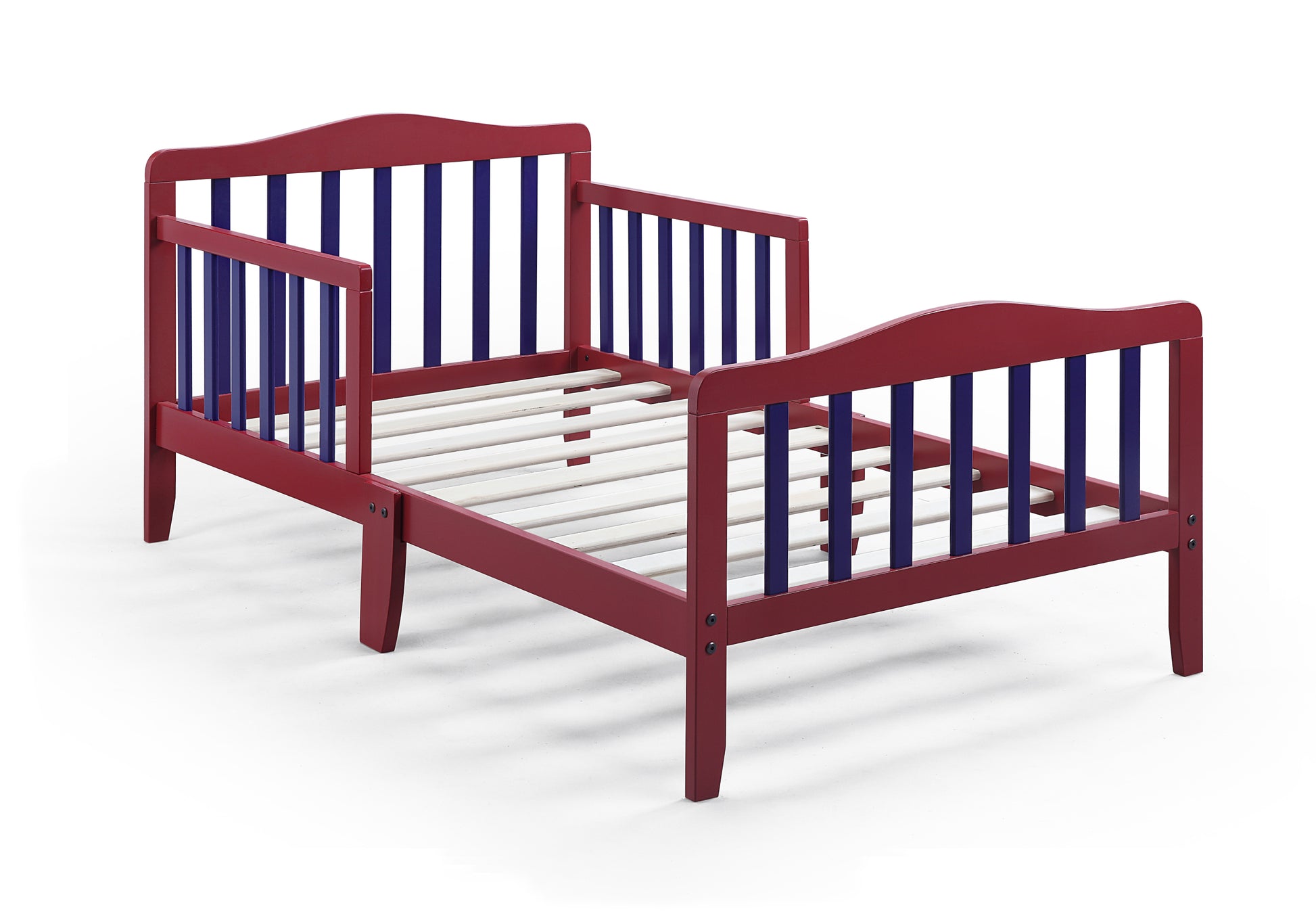 Twain Toddler Bed Red Blue Red Solid Wood