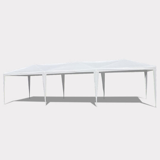 10X30' Wedding Party Canopy Tent Outdoor Gazebo With 5 Removable Sidewalls White Metal