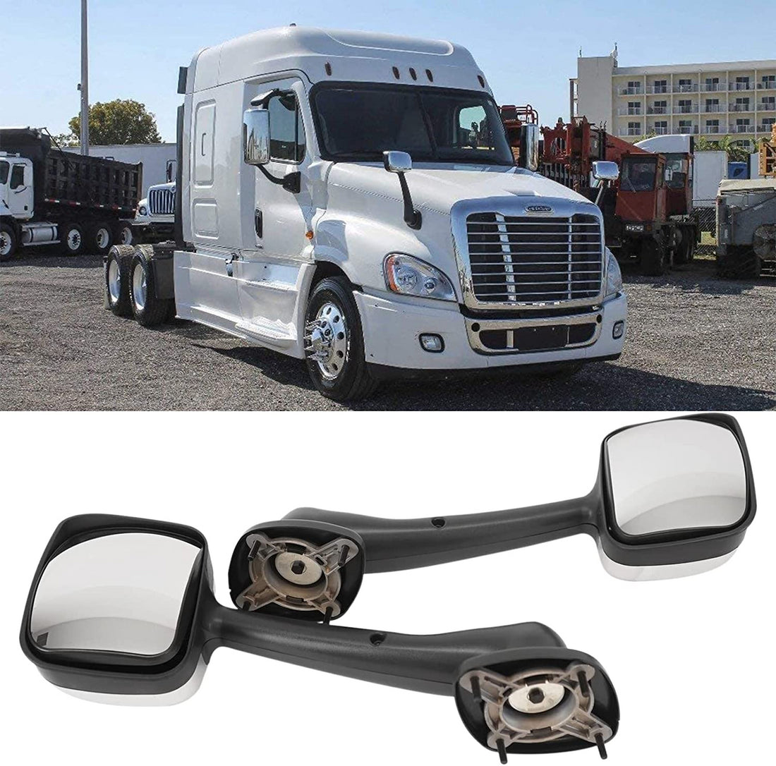 Leavan Chrome Door Mirror Cover For Freightliner Cascadia Pair Driver&Passenger Side Lh Rh Chrome Plastic