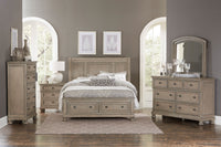 Transitional Bedroom Nightstand With Hidden Drawer Wire Brushed Gray Finish Birch Veneer Wood Bed Side Table Gray 2 Drawers Bedroom Traditional Wood