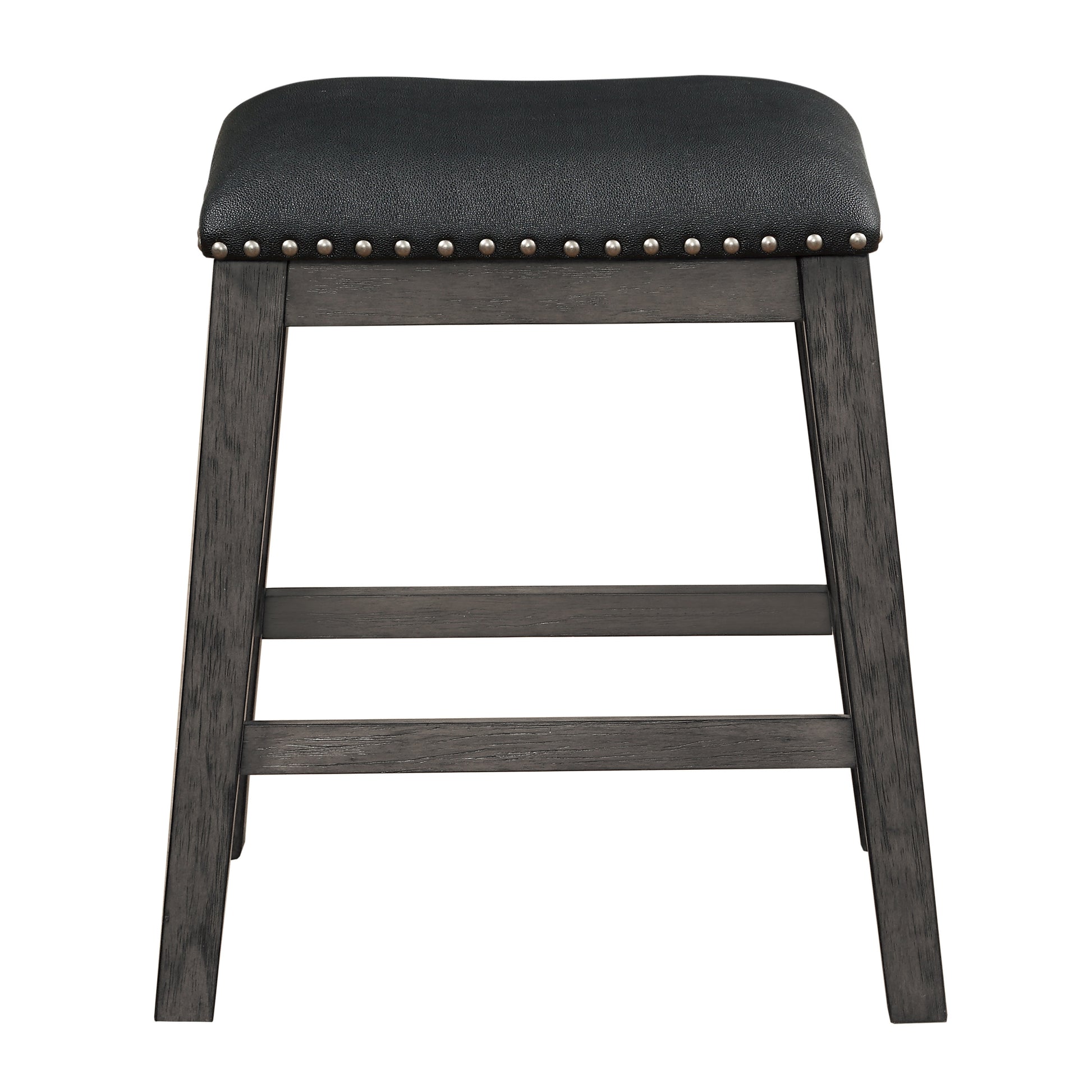 Gray Finish 5Pc Counter Height Set Multifunctional Counter Height Table With 4 Stools Black Faux Leather Upholstery Trim Dining Room Furniture Wood Gray Seats 4 Wood Dining Room 60 Inches Rectangular Wood