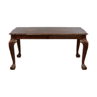 Dark Cherry Finish Formal Dining 5Pc Set Table With Extension Leaf And 4X Side Chairs Upholstered Seat Traditional Design Furniture Wood Cherry Seats 4 Wood Dining Room Extendable Traditional 4 Leg Dining Table With Chair Wood
